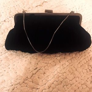 Velvet Clutch w. Double Mirrored Compact.